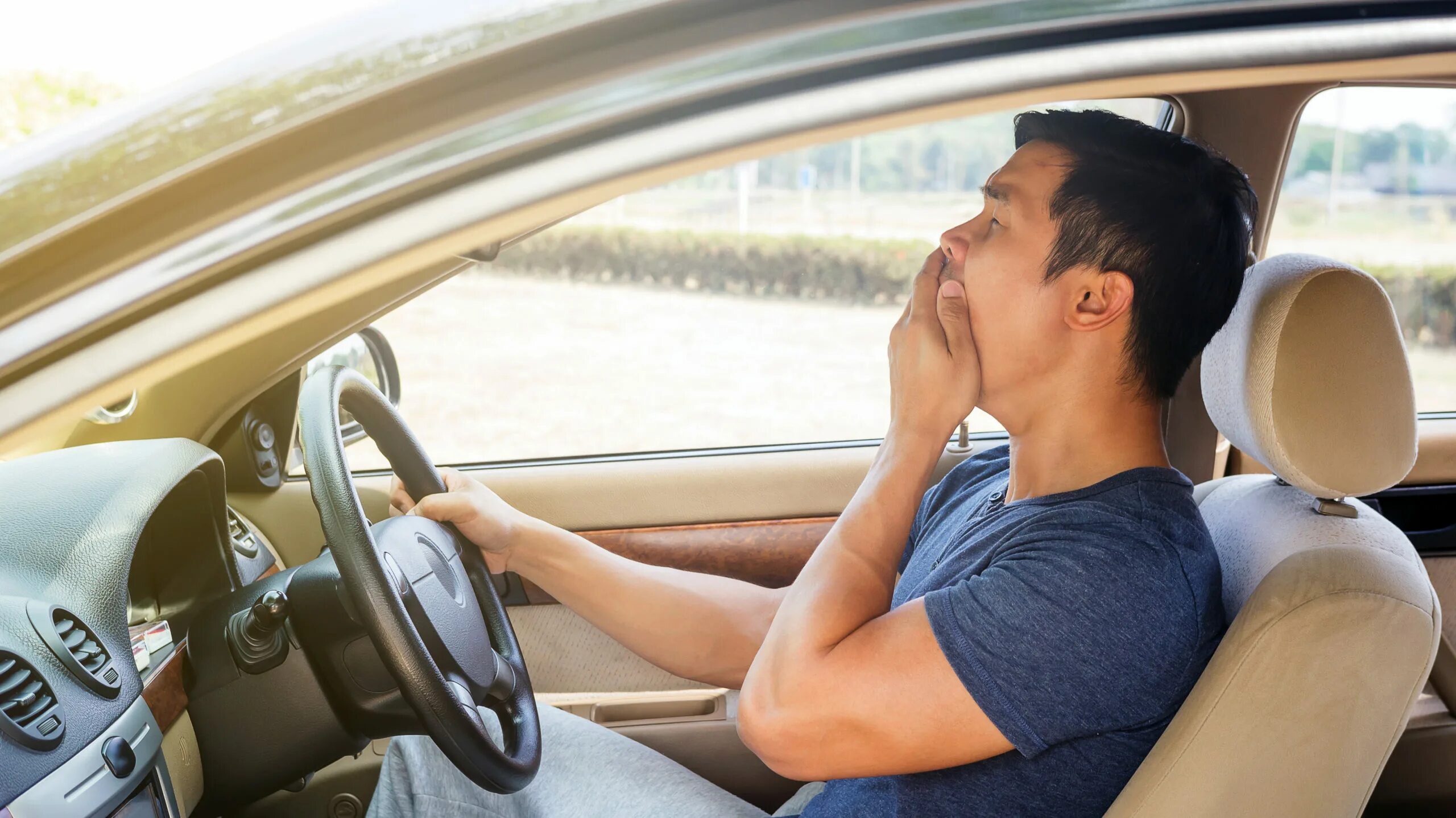When he was driving