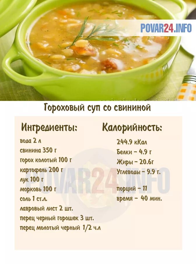 Калории в гороховом супе. Пропорции гороха для супа. Каллоиийность горооалго сцпа. Суп гороховый рецептура.