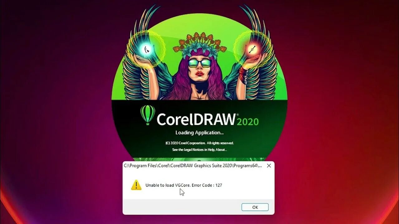 Error code 127 coreldraw. Coreldraw Error. Unable to load vgcore.Error code :127. Unable to load vgcore Error code 127 coreldraw 2020. Unable to load error 126