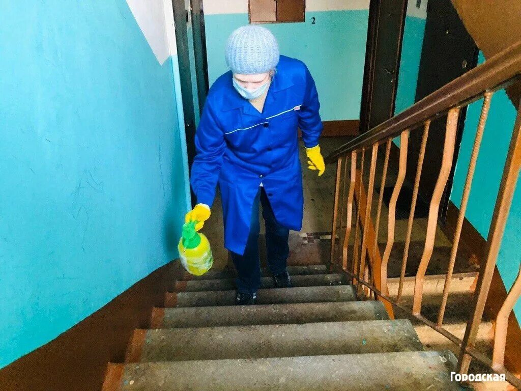 дезинфекция подъездов.