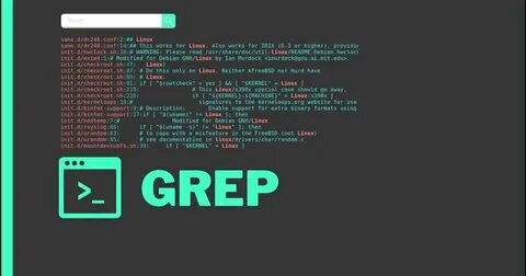 Утилита поиска строк grep что это