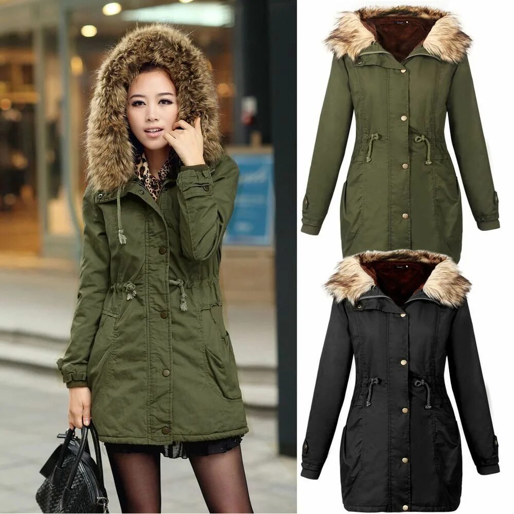 парка с мехом. парка женская дн1271 army green. куртка парка. парка. куртка женская зимняя.