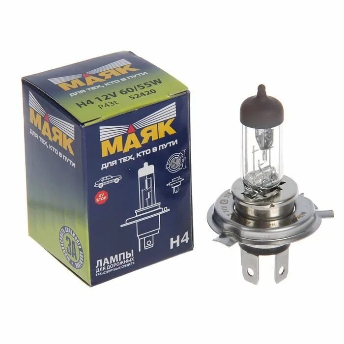 Лампы н4 маяк ультра h4. Лампа автомобильная маяк 52420 н4 12v. H4 12 v 60/55 w (p43t) ультра white vision +150 (2шт) (маяк). Лампы маяк h4. Маяк 82420sw+30.