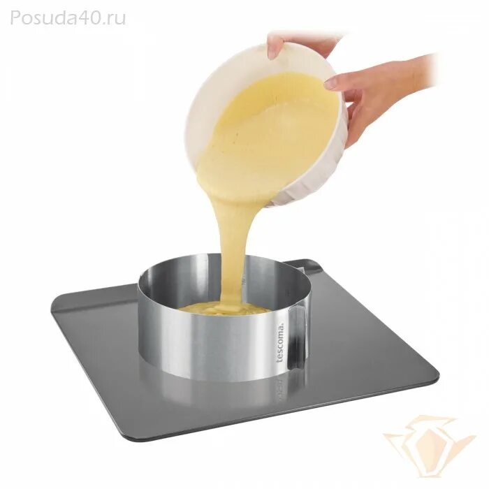 Как пользоваться кольцом для выпечки. Раздвижное кольцо для торта cake ring 16-30 см. форма для торта tescoma 623380. форма для бисквита. форма для выпечки cake ring.