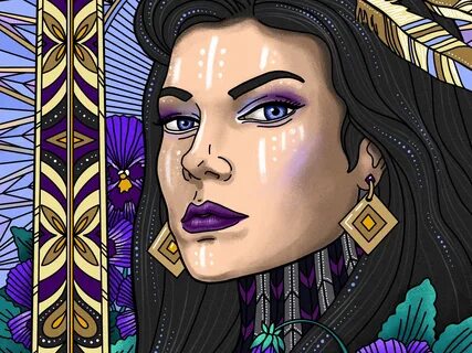 Queen of swords designed by Julia Smirnova. 