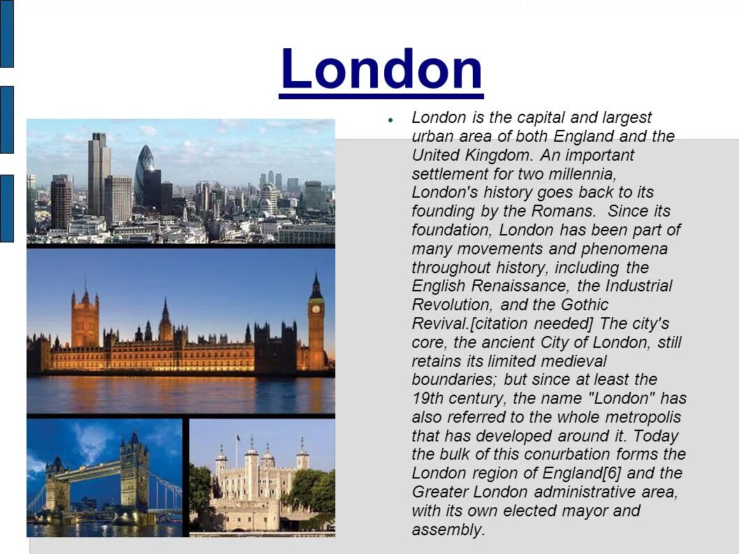 English speaking Countries презентация. London is the Capital of Britain. Регионы Лондона. London the Capital and the largest City in the United.