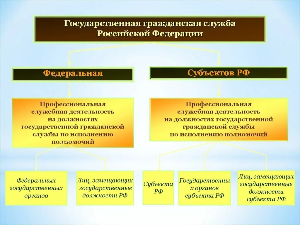 Гражданская информация рф. Субъекты государственной службы. Государственная Гражданская служба субъектов РФ. Субъекты государственной гражданской службы. Схема государственной гражданской службы.