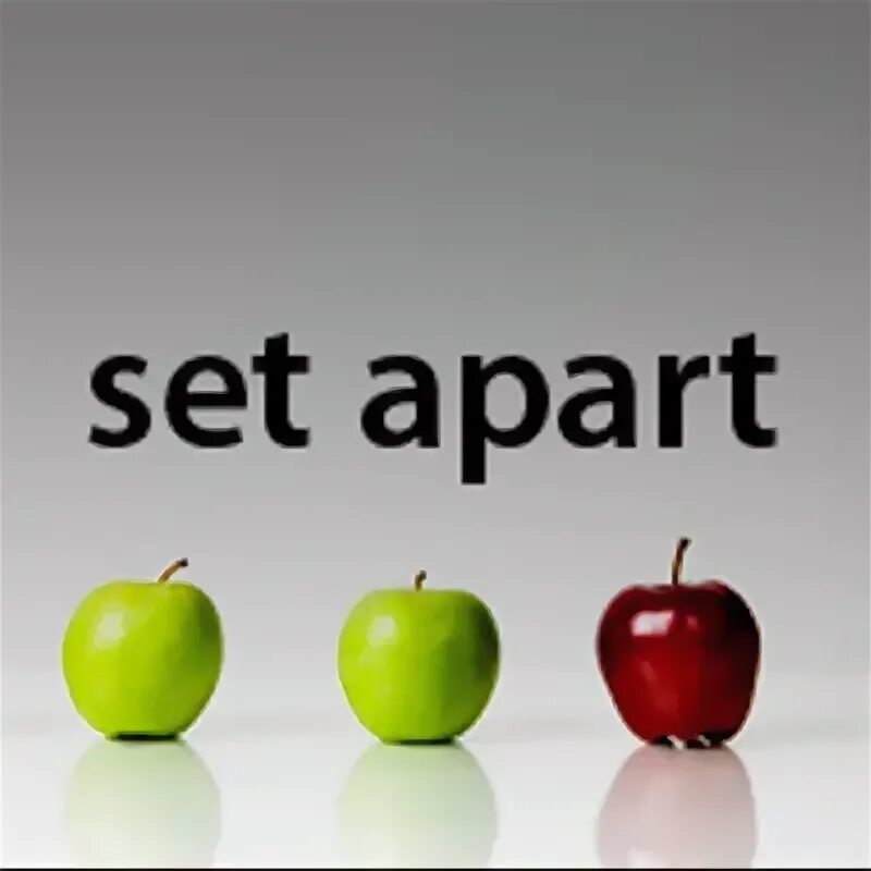To set something. Apple Max. Apart meaning. What Sets you Apart.