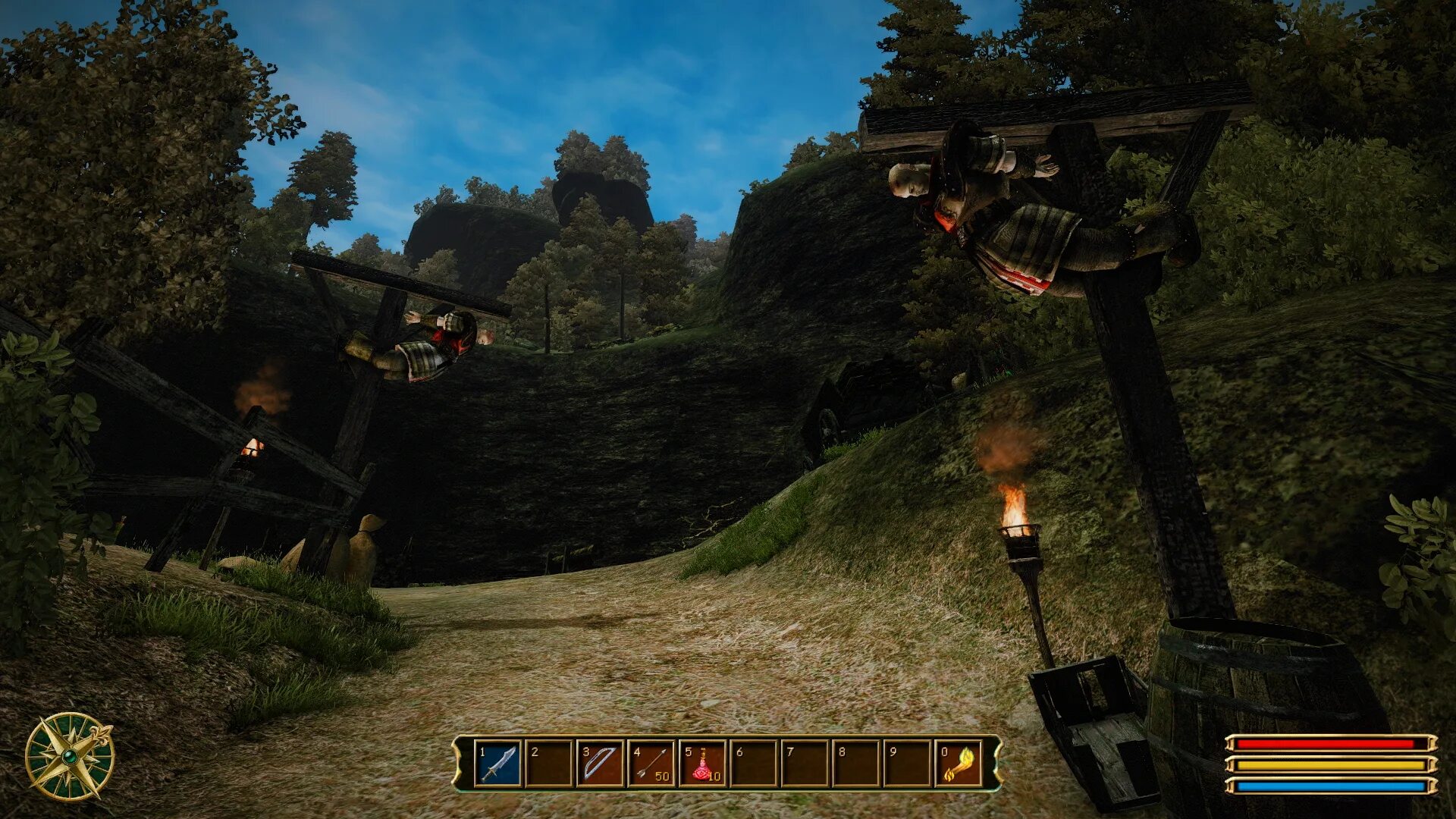 готика 3 рабы. готика 3 гвардейцы. Gothic 3 screenshots.