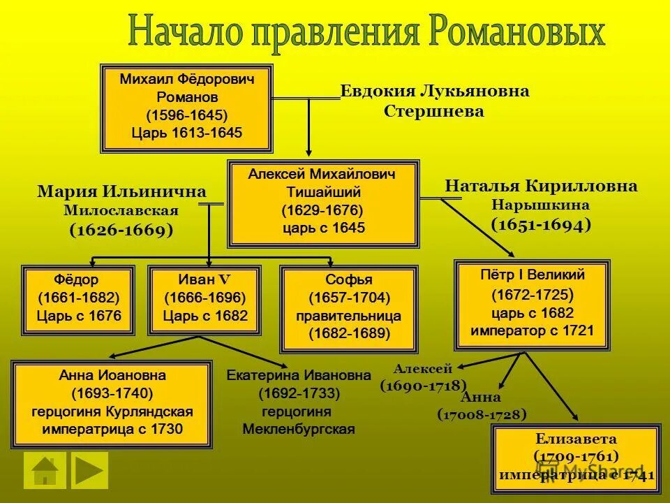 События в годы правления царя алексея михайловича. Начало династии Романовых правление Михаила Федоровича. Династия дома Романовых 1613-1918.