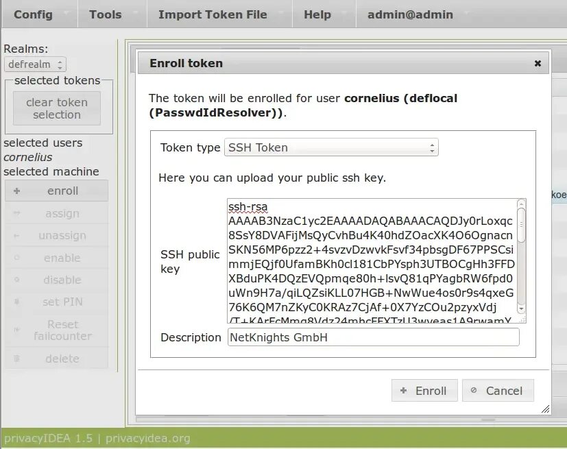 Token imported