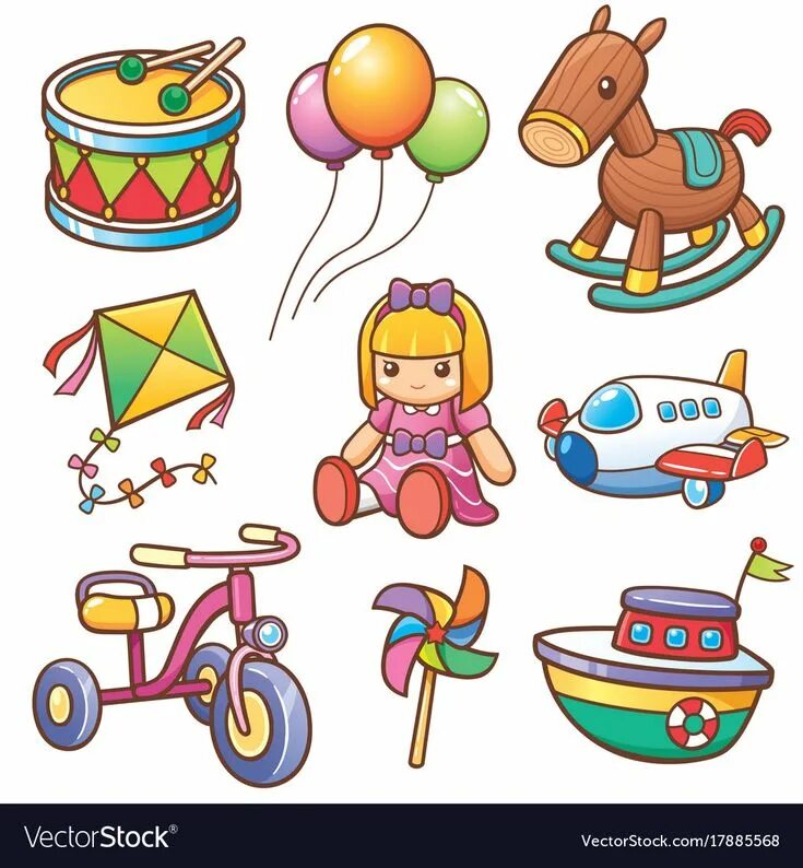 Разные игрушки для детей. Детские игрушки вектор. Иллюстрация игрушки. Детский игрушки. Иллюстрация игрушки.