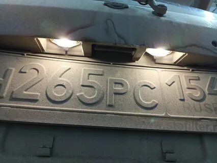 Подсветка номера ниссан