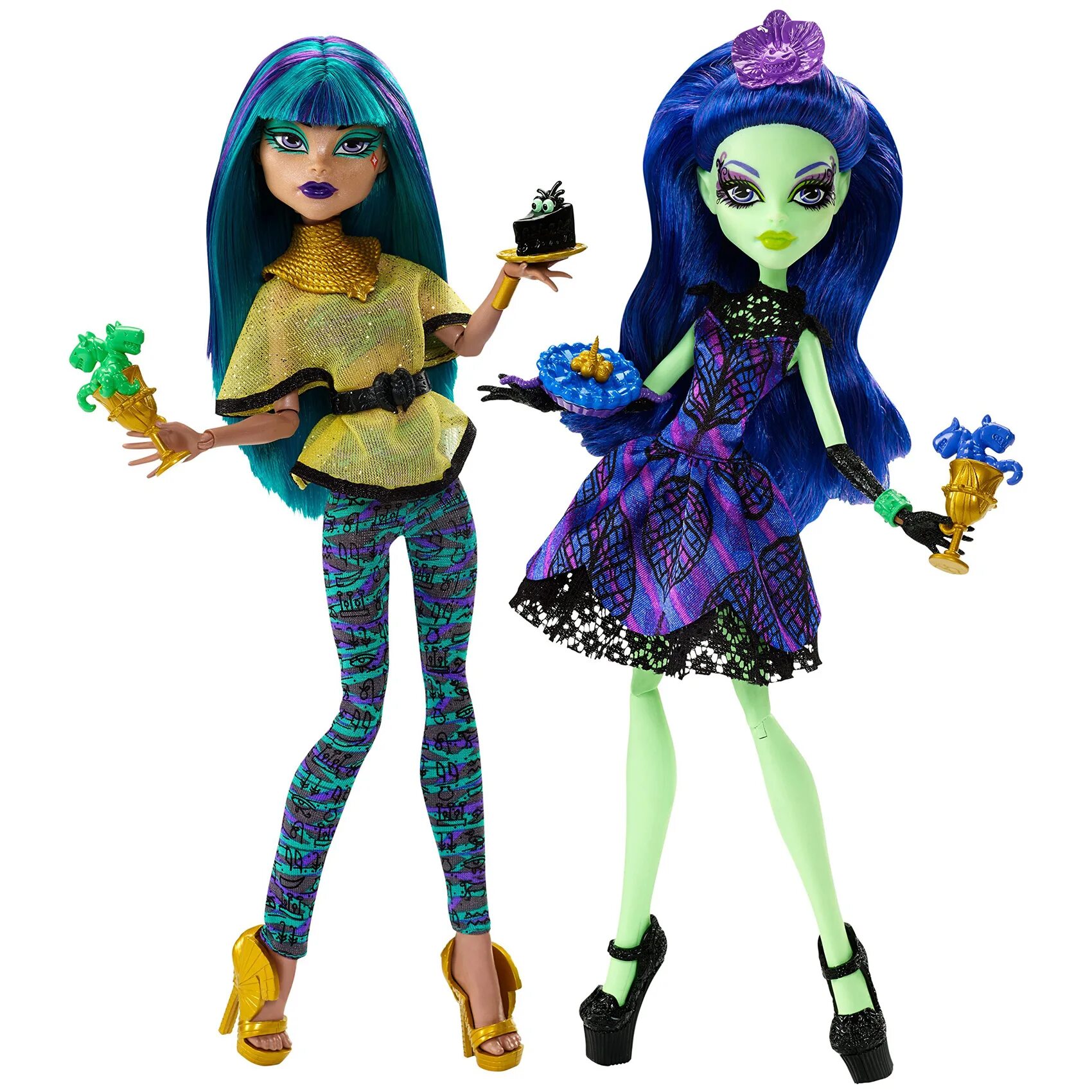Набор кукол Monster High Спектра Вондергейст, Джиджи Грант, Инвизи Билли, Клодин