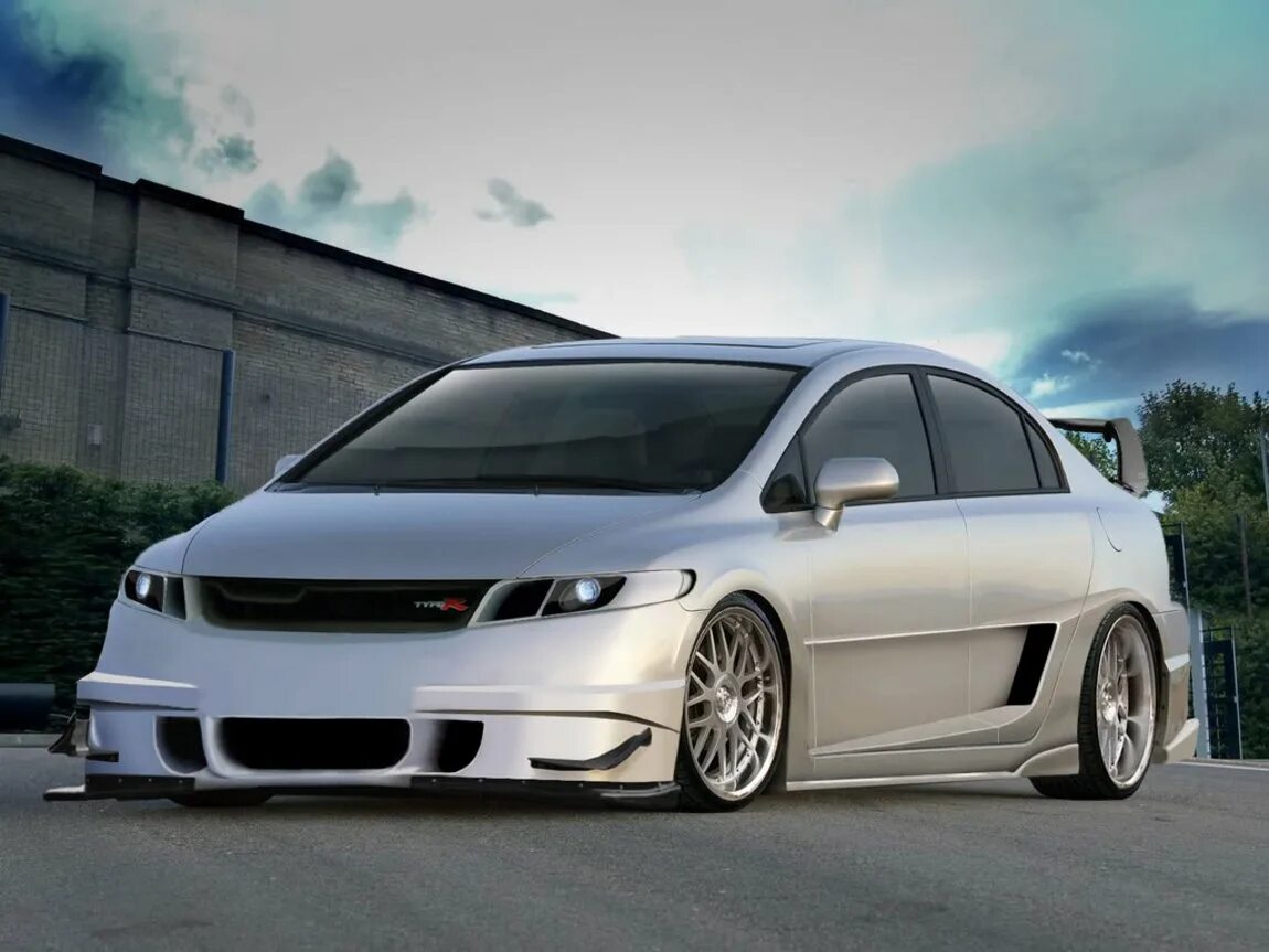 Тюнинга d. Civic 8 Tuning. Honda Civic 8 Tuning. Honda Civic тюнингованная. Тюнингованные Хонда Цивик 4д.