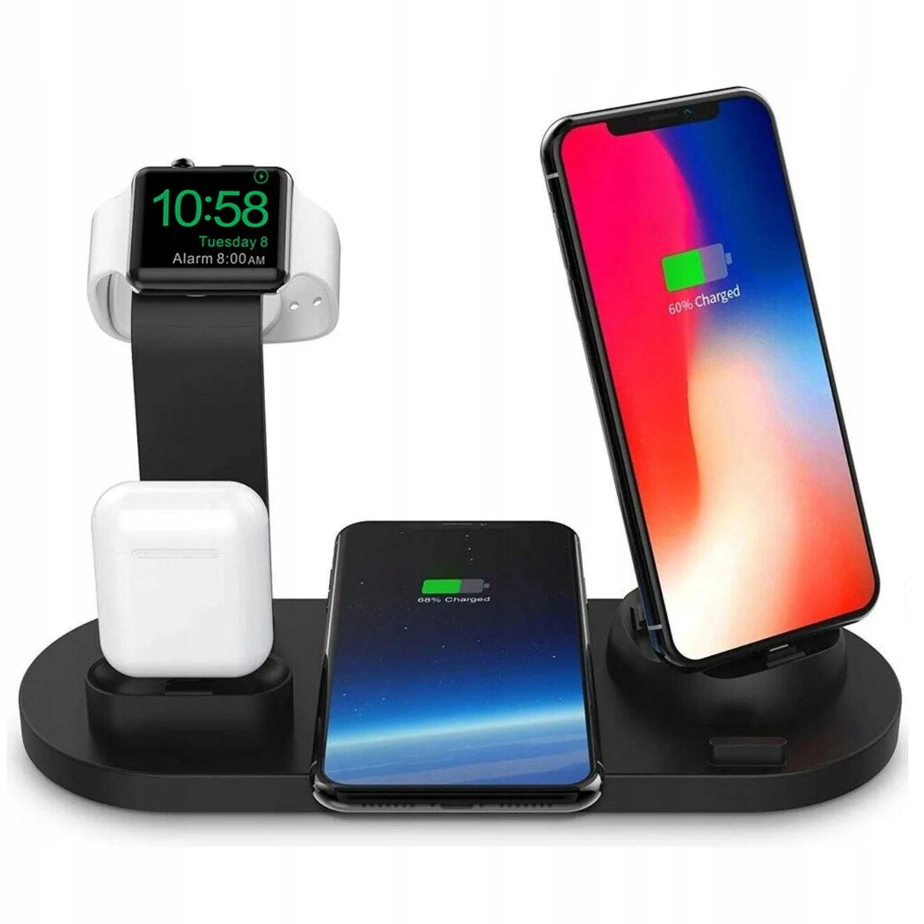 Беспроводная зарядная док станция Эппл. Док станция Wireless Charger Apple IWATCH. Беспроводная зарядка 3 в 1 для Apple. Док станция Apple 3 в 1 беспроводная зарядка. Станция для часов наушников и часов