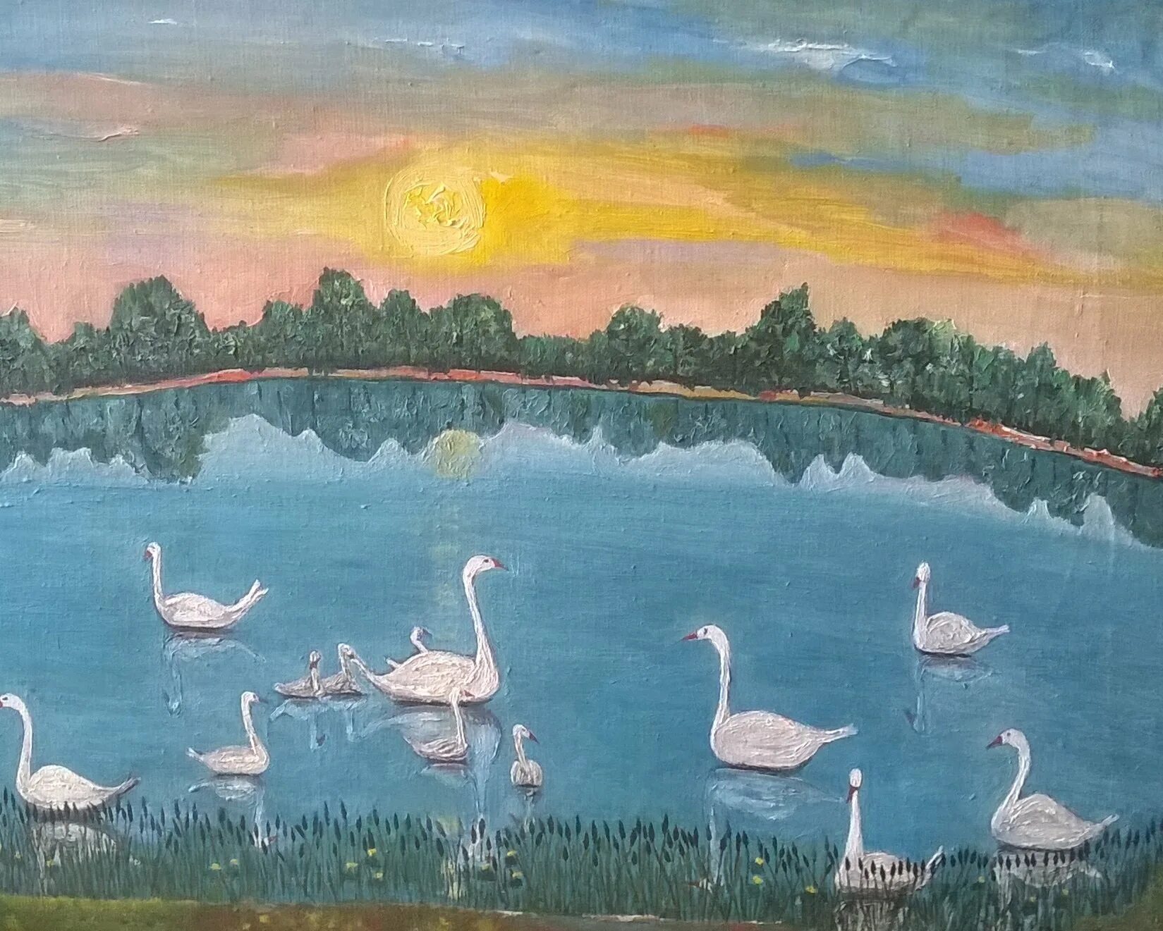 Рисунок к рассказу приемыш 4 класс. Волшебное озеро Лядова. Лядов симфоническая картина волшебное озеро.