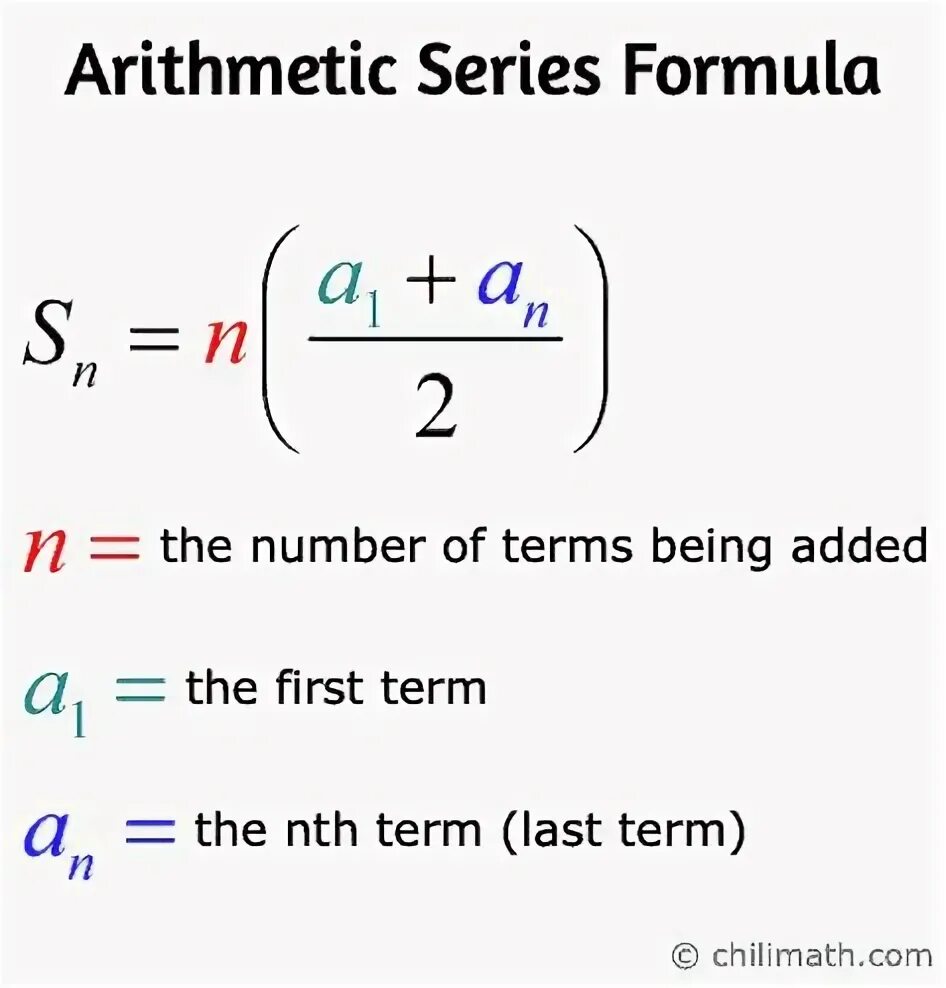 Arithmetic sequence. Arithmetic progression formula. sequences formula. sum of arithmetic sequence.