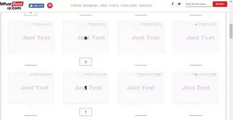 Font identifier