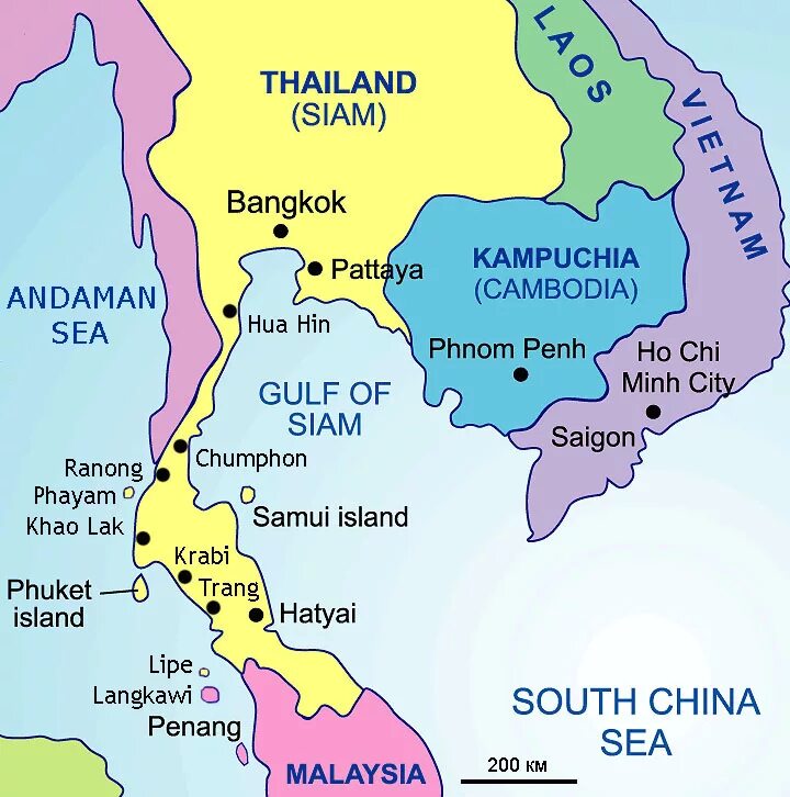 Карта тайланда на русском языке с городами. Границы Тайланда на карте. Карта Тайланда географическая. Королевство Тайланд на карте. Карта Тайланда с городами.