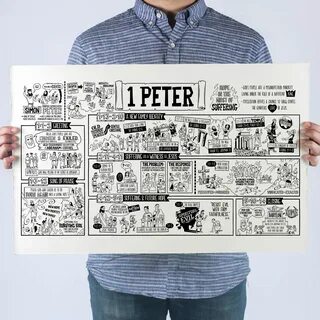 1 Peter Poster - The Bible Project Bible study job, Genesis bible.