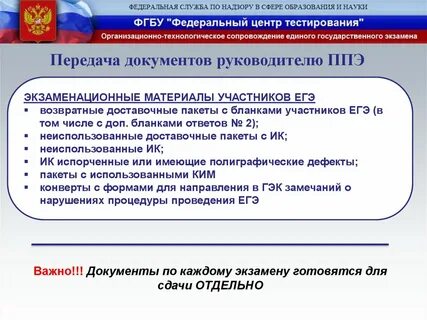 Какие экзаменационные материалы