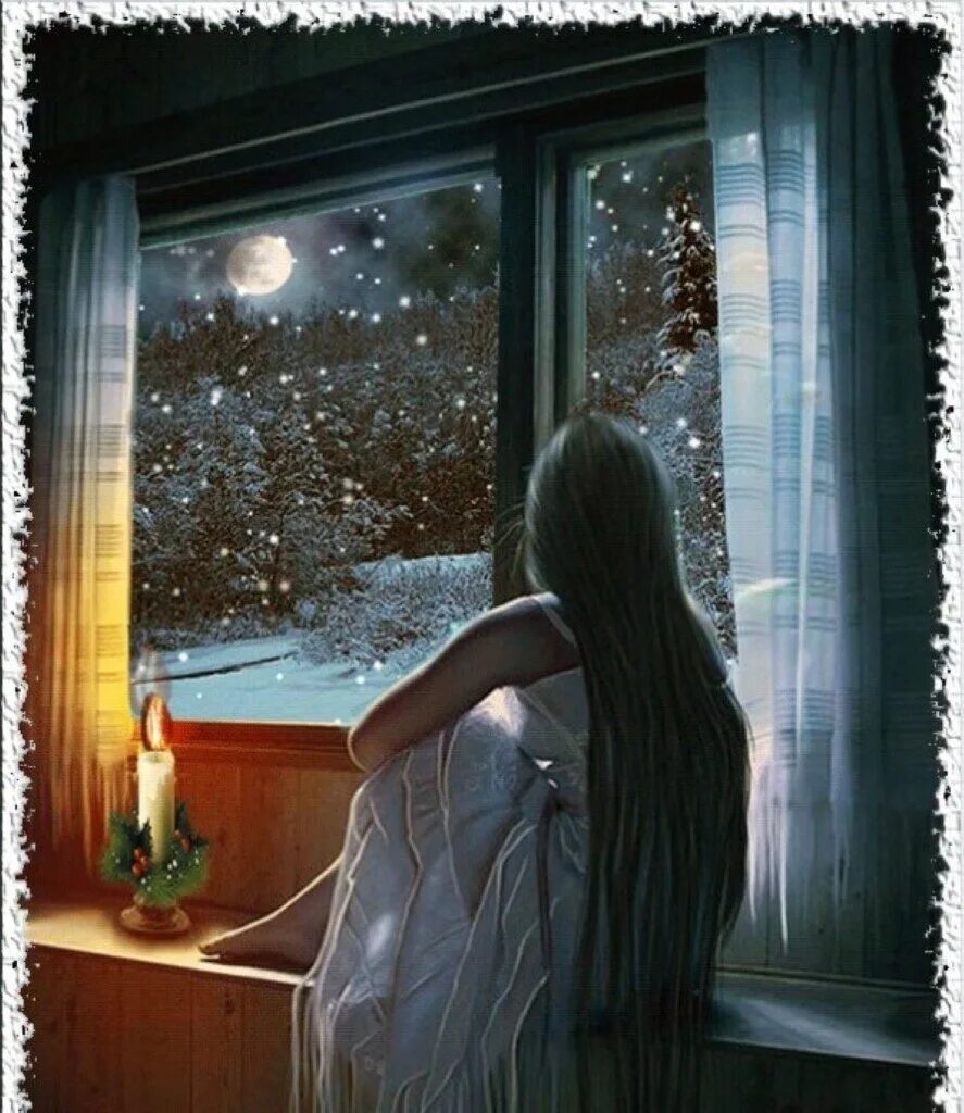 Девочка у окна. Девушка у окна. Ждет у окна. Окно зимой. Холодный вечер душу