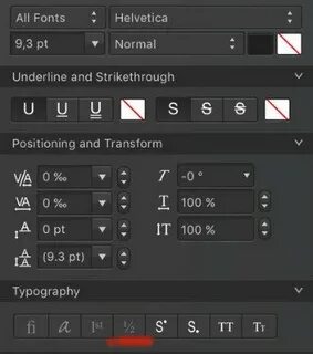 Paragraph fonts
