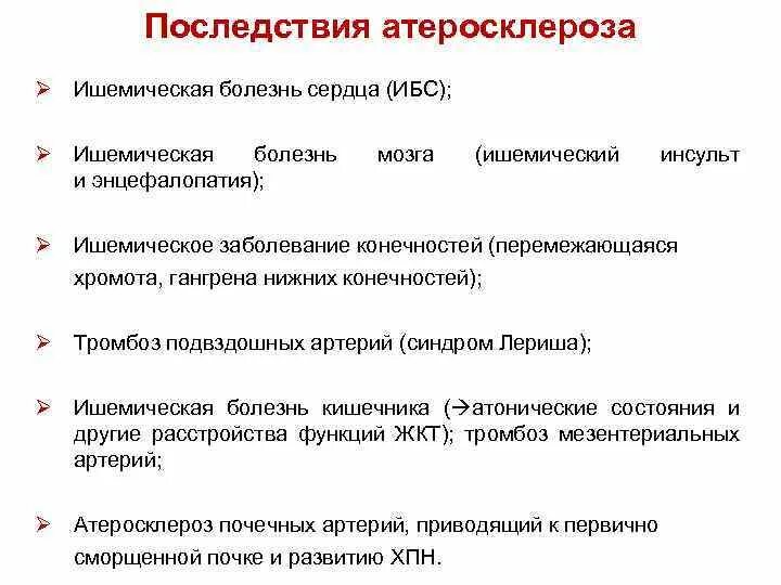 Атеросклеротическая болезнь сердца