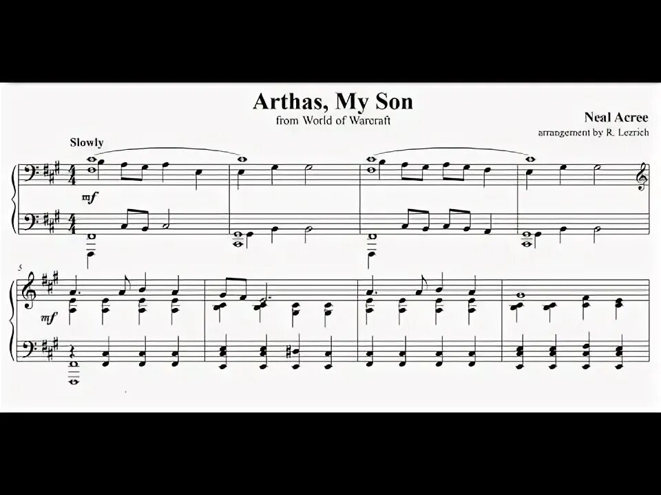 Нот сын. Warcraft ноты. варкрафт ноты для фортепиано. arthas my son ноты. артас мой сын ноты.