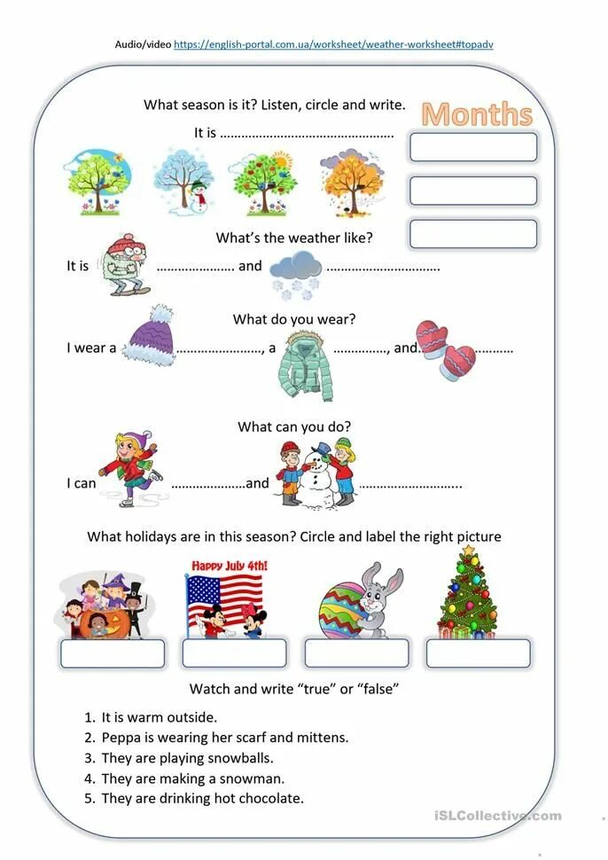 Complete the months and seasons. Месяца Worksheets. Seasons and weather задания. Времена года Worksheets. Seasons and months задания.