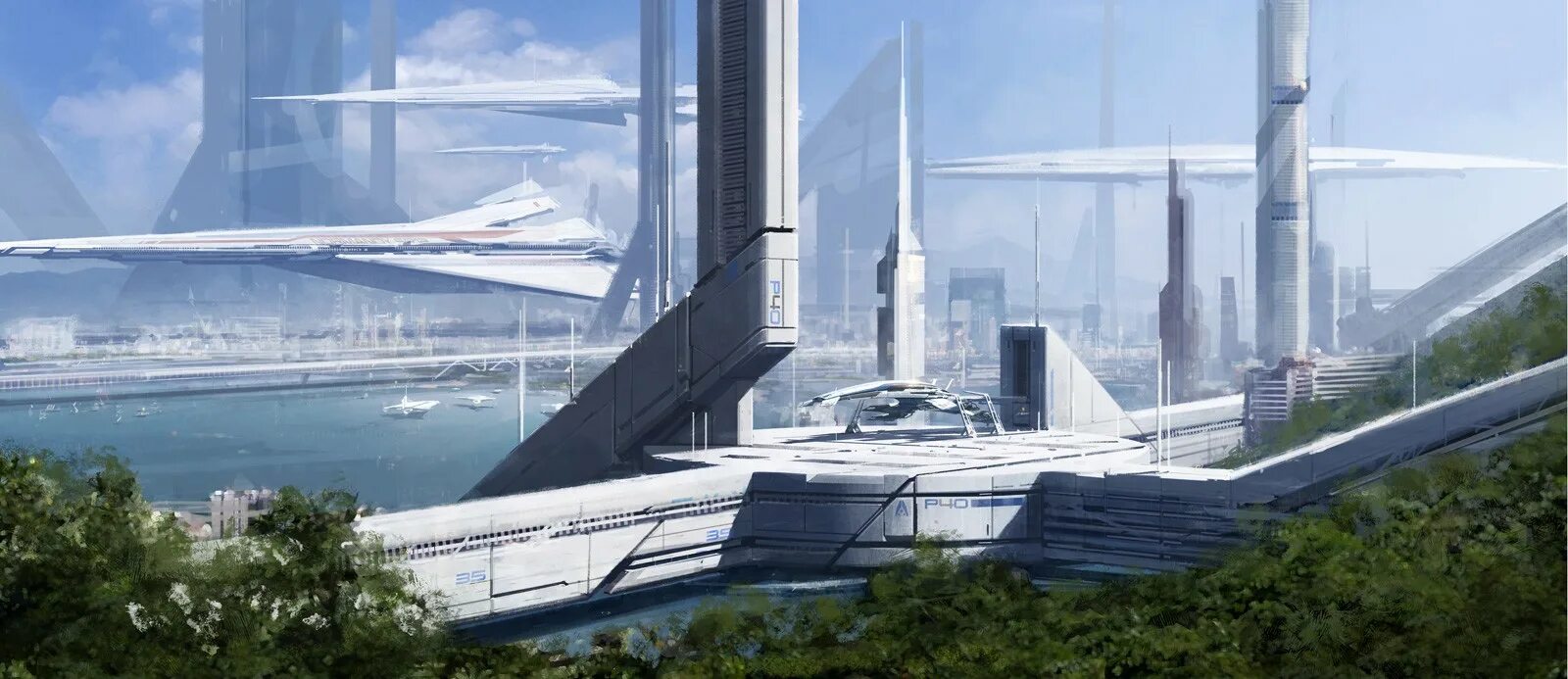 Три будущее. Масс эффект Цитадель концепт арт станция. Mass Effect концепт арт дом. Ванкувер масс эффект. Масс эффект город арт.