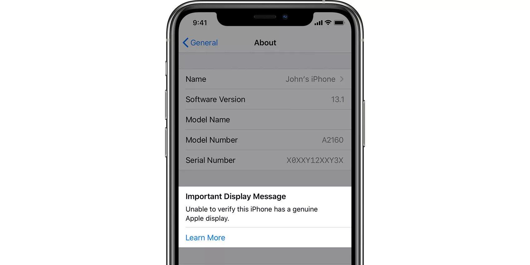 Уведомление apple
