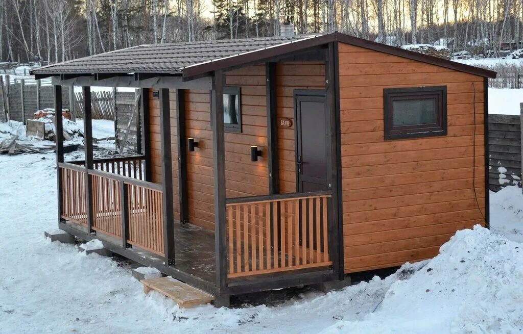 бытовка дачная. дачный вагончик с верандой. домик садовый (2. двухэтажный дачный домик. баня из минибруса 6х3.