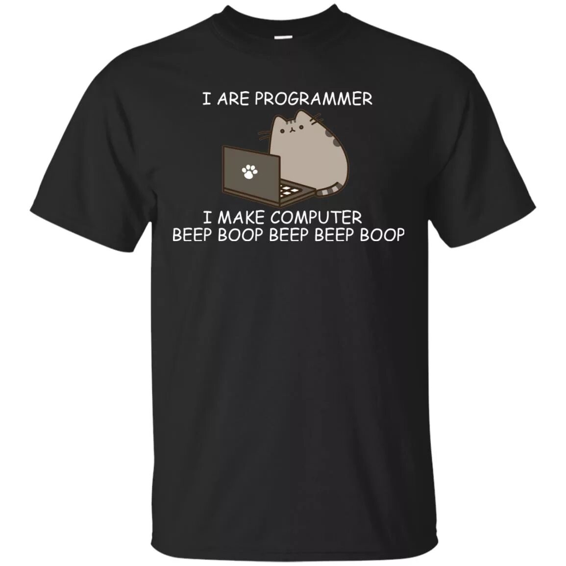 Me programmer. Футболка i am programmer. i are programmer. i are programmer beep boop. i am programmer i make computer beep boop.