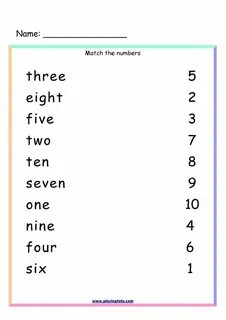 Numbers worksheets pdf