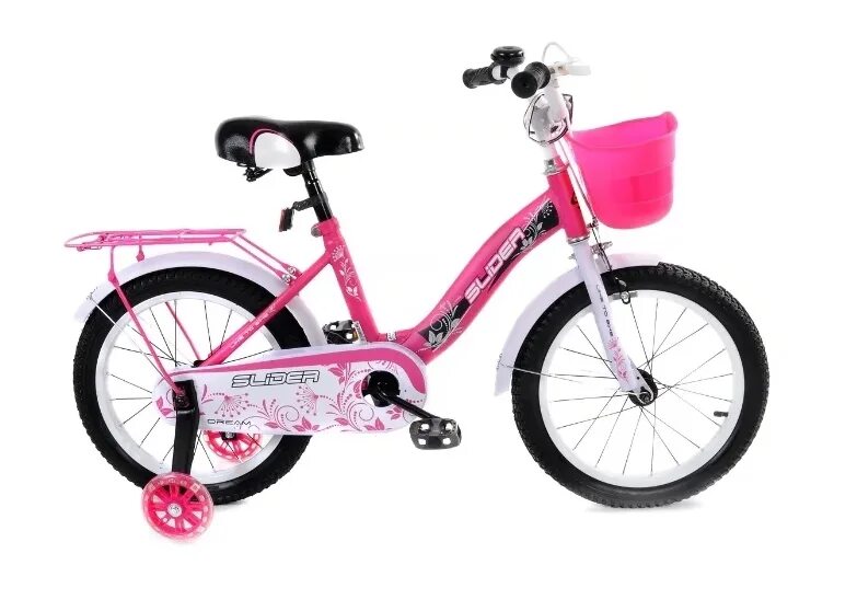 Велосипед 18 розовый. Велосипед двухколесный Slider Dream 18". Slider велосипед детский d18. Велосипед Slider 14" Dream d it106094. Велосипед двухколесный Slider Dream Light.