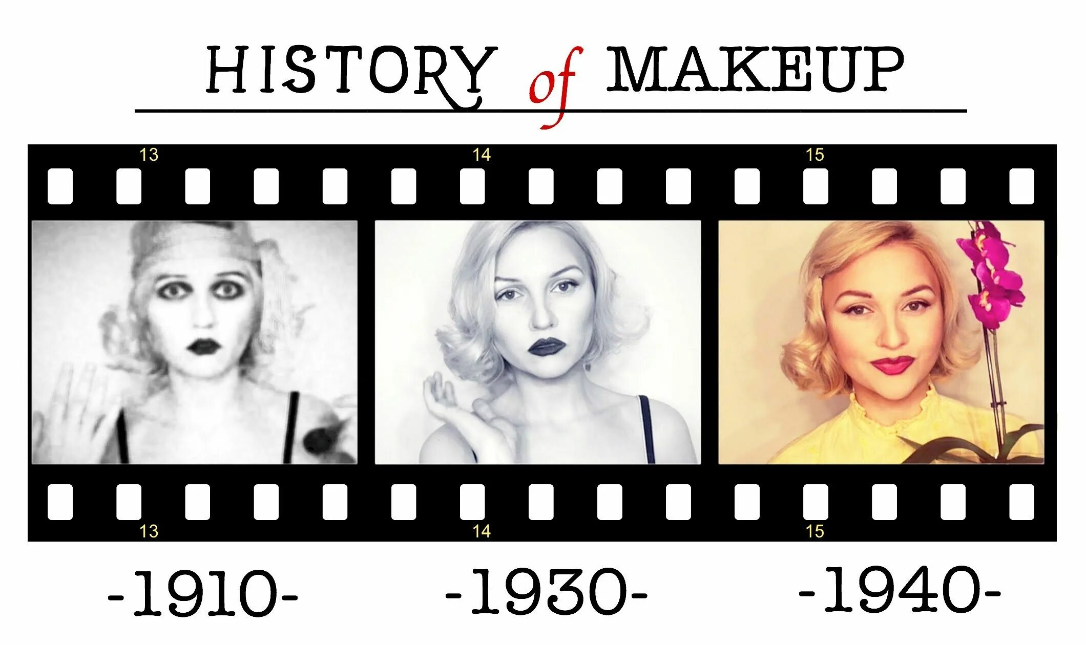 Make up your story. History of make up.
