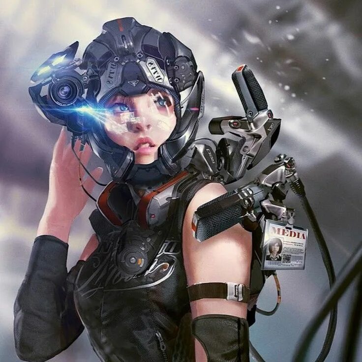 Future girl. Киберпанк Скай фай. Cyberpunk Sci-Fi киборги. Гензай киберпанк.