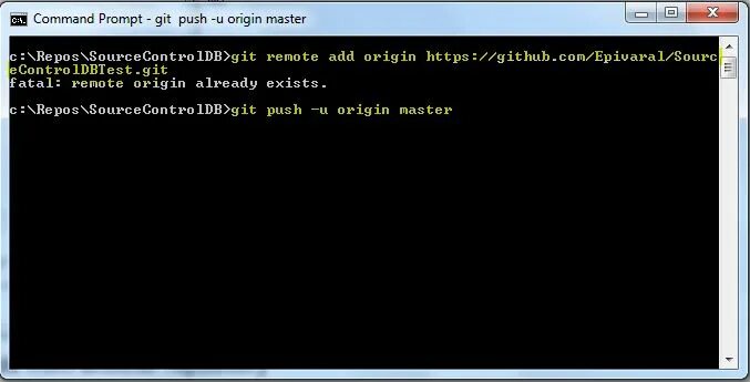 Git Push Origin Master. Cmd git Error.