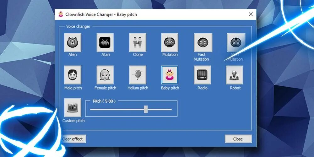 Бесплатная смена голоса. Clownfish Voice Changer. Программа для изменения голоса. Приложение для изменения голоса. Программа чтобы менять голос в микрофоне.