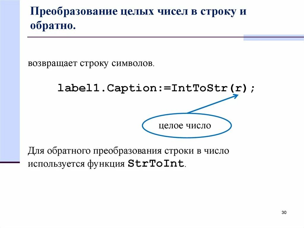 Преобразовать строку в целое число