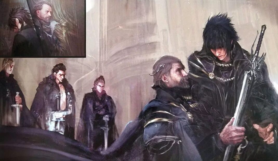 Фф поменявшиеся. Final Fantasy XV Король Ноктис. Регис Люцис Каэлум и Ноктис. Финал фэнтези 15 регис и Ноктис. Final Fantasy 15 Ноктис арт.