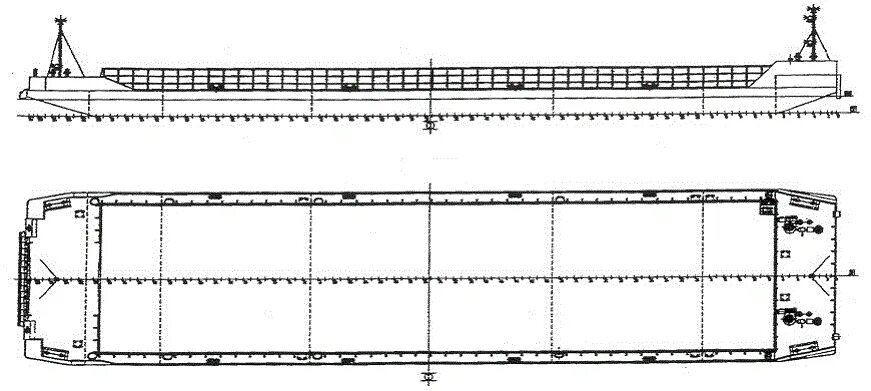 Прямоугольная баржа длиной 5. Баржа проекта 942. Схема баржи р 56. Баржа-площадка проект 942. Характеристика баржи проекта р56.