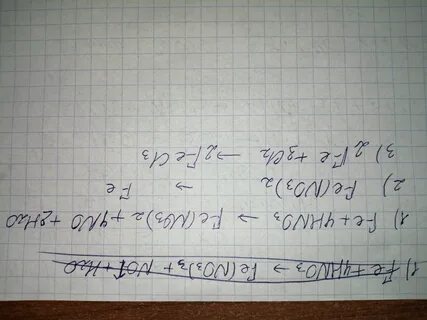 Цепочка превращения fe2o3