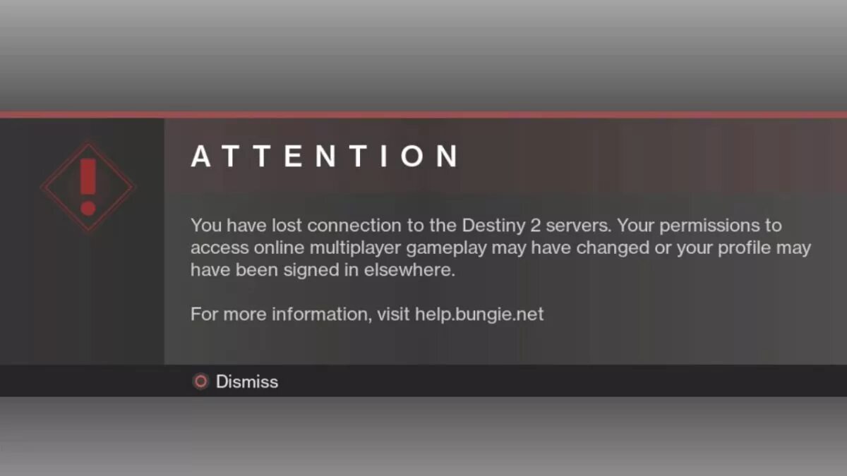 Lost connection to server