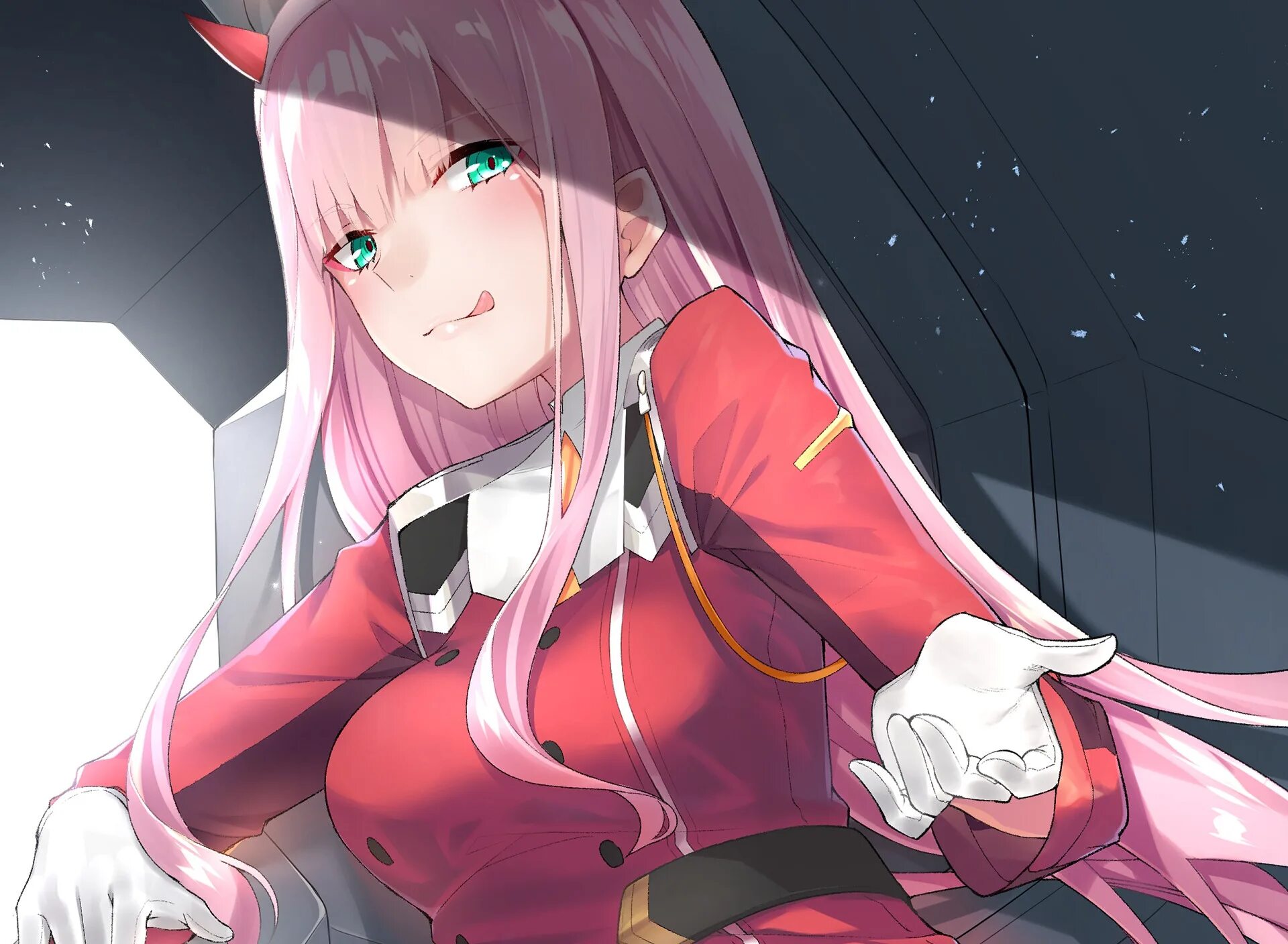 Zero 2 0. Любимый во франксе 02 демон. zero two франкс.