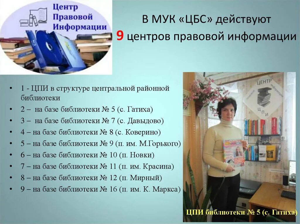 Мук цбс краснодара. Центр правовой информации ЦБС. Центральной городской библиотеки «МУК «ЦБС».