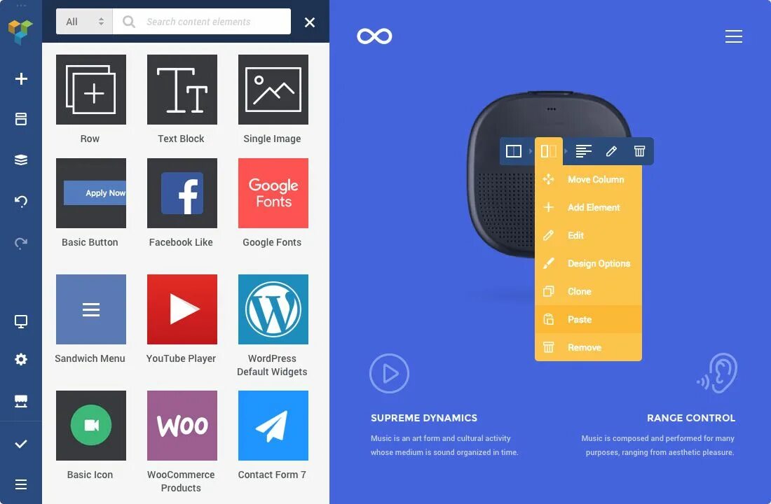 Visual composer