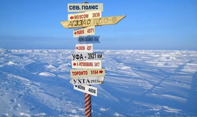 На северном полюсе любое из направлений будет. Указатель на Северном полюсе. Северный полюс табличка. Северный полюс столб. Указатель городов на Северном полюсе.